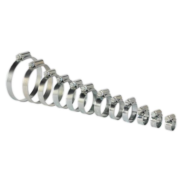 Sealey SHCS3 ⏐ Zinc Plated Hose Clip Assortment 8-57mm 85pc