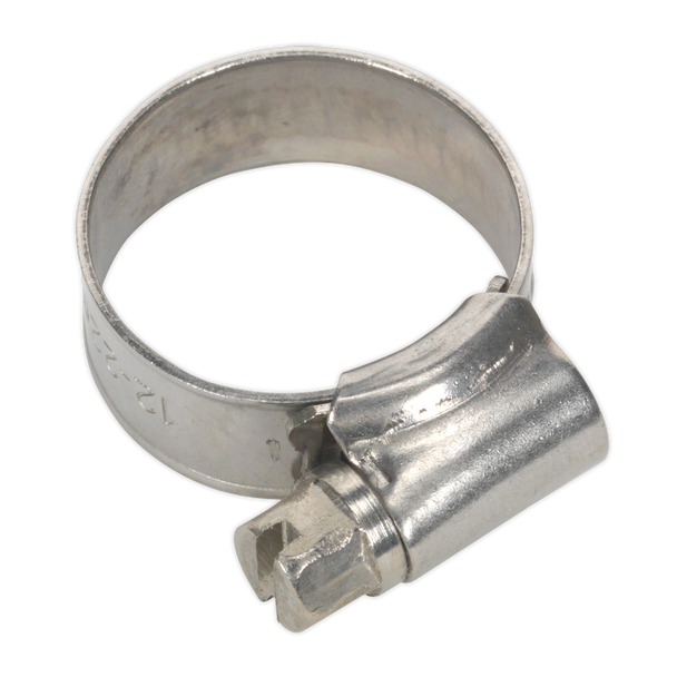 Sealey SHCSS00 ⏐ Stainless Steel Hose Clip 16-22mm - Pack of 10