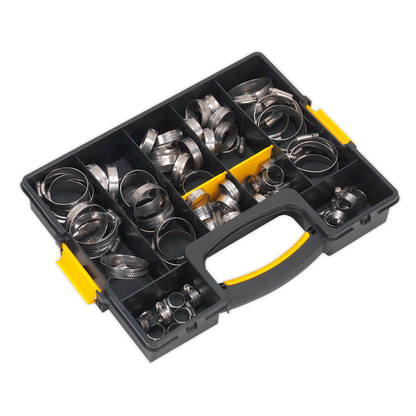 Sealey SHCSS90AC ⏐ Stainless Steel Hose Clip Assortment 10-57mm 90pc