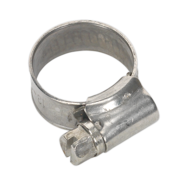 Sealey SHCSSM00 ⏐ Stainless Steel Hose Clip 13-19mm - Pack of 10
