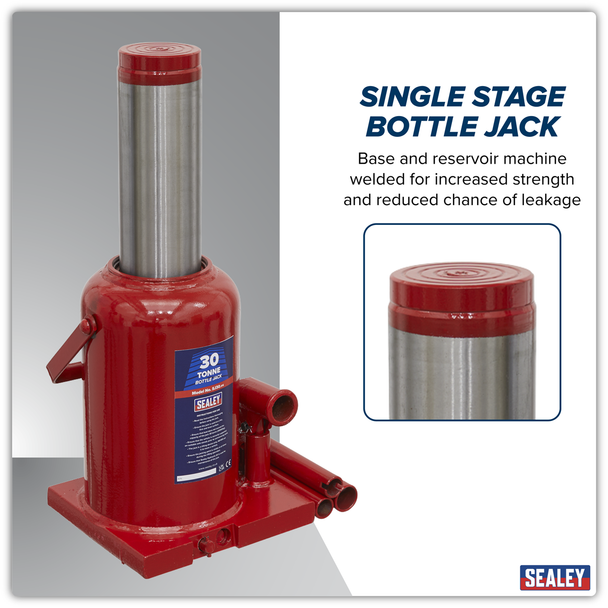 Sealey SJ30 ⏐ Bottle Jack 30 Tonne