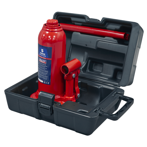 Sealey SJ5BMC ⏐ Bottle Jack 5 Tonne with Storage Case