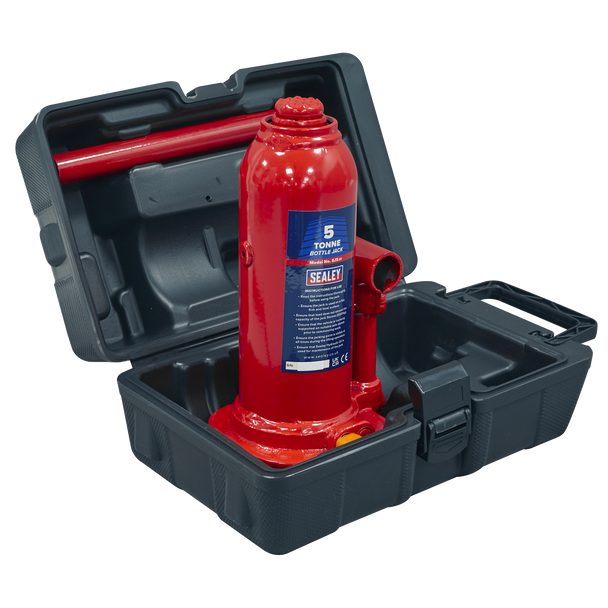 Sealey SJ5BMC ⏐ Bottle Jack 5 Tonne with Storage Case