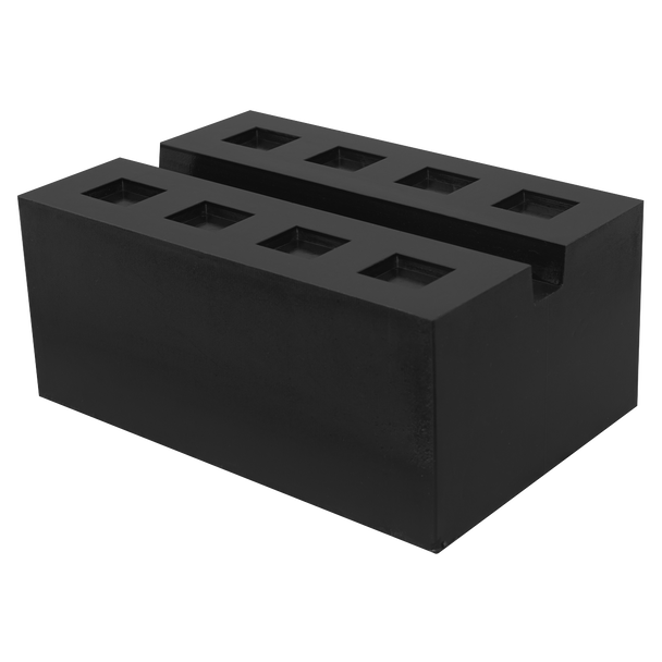 Sealey SJBEX.A03 ⏐ Slotted Rubber Support Block for Viking Jacking Beams 80mm