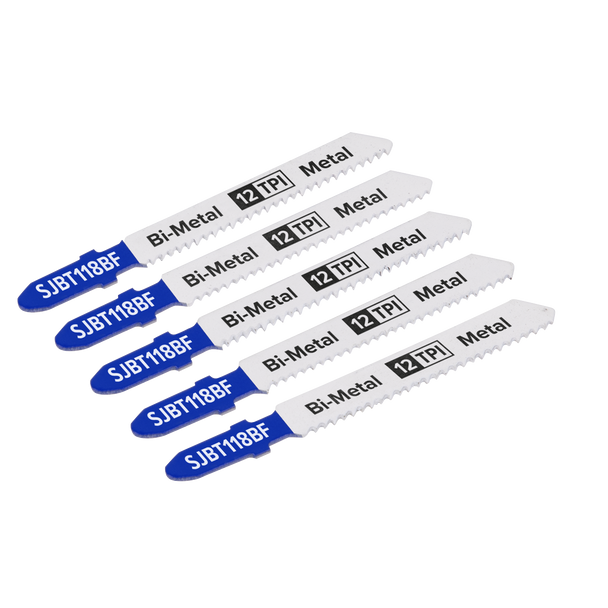 Sealey SJBT118BF ⏐ Jigsaw Blade for Metal 75mm 12tpi - Pack of 5