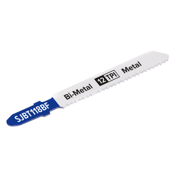 Sealey SJBT118BF ⏐ Jigsaw Blade for Metal 75mm 12tpi - Pack of 5
