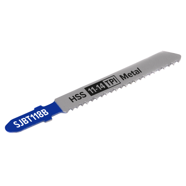 Sealey SJBT118B ⏐ Jigsaw Blade for Metal 92mm 11-14tpi - Pack of 5