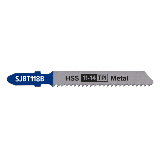 Sealey SJBT118B ⏐ Jigsaw Blade for Metal 92mm 11-14tpi - Pack of 5