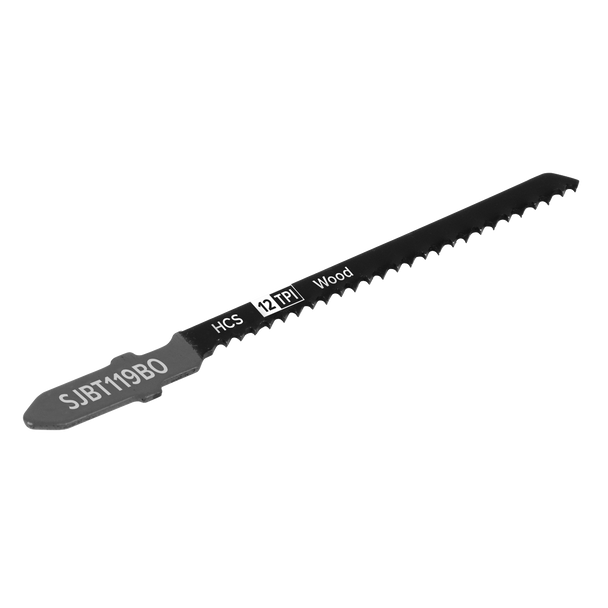 Sealey SJBT119BO ⏐ Jigsaw Blade for General Wood 75mm 12tpi - Pack of 5