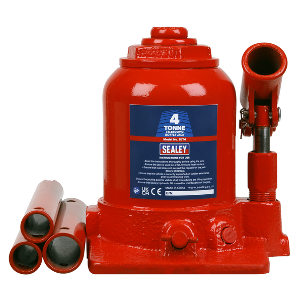 Sealey SJT4 ⏐ Telescopic Bottle Jack 4 Tonne
