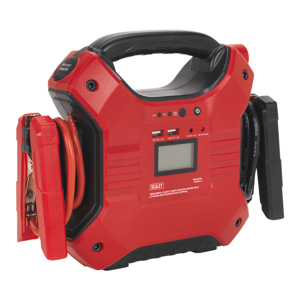 Sealey SL32S ⏐ 12/24V Jump Starter Power Pack Lithium-ion Phosphate (LiFePo4) 1200/600 Peak Amps