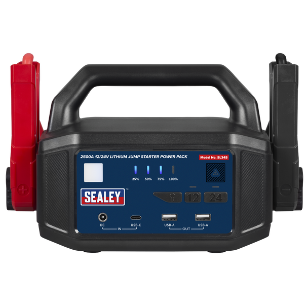 Sealey SL34S ⏐ 2500A 12/24V Lithium Jump Starter Power Pack
