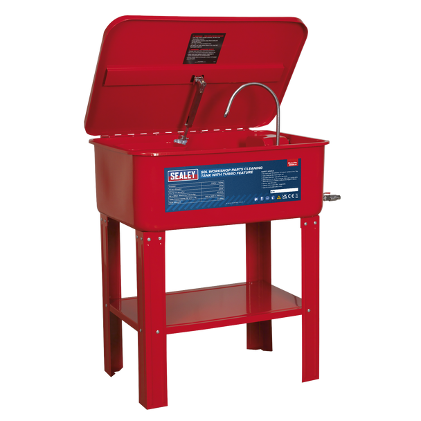 Sealey SM20 ⏐ Workshop Parts Washer with Turbo Feature 50L