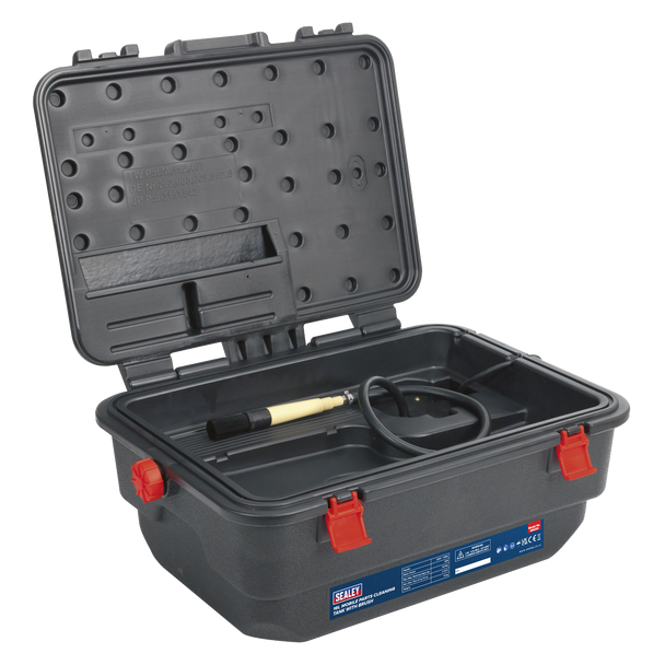 Sealey SM222 ⏐ Mobile Parts Cleaning Tank with Brush 16L