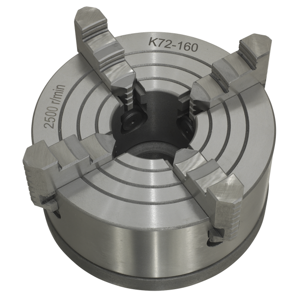 Sealey SM27FJC ⏐ Independent Chuck with Back Plate 4-Jaw