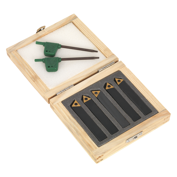 Sealey SM3025CS1 ⏐ Indexable Lathe Turning Tool Set 10mm 5pc