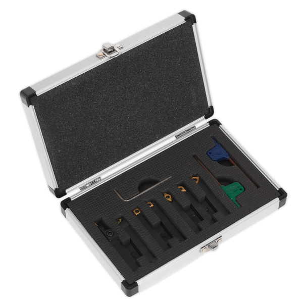 Sealey SM3025CS6 ⏐ Indexable Lathe Turning Tool Set 10mm 7pc