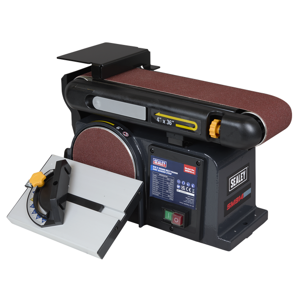 Sealey SM914 ⏐ 915 x 100mm Belt/150mm Disc Sander 370W/230V
