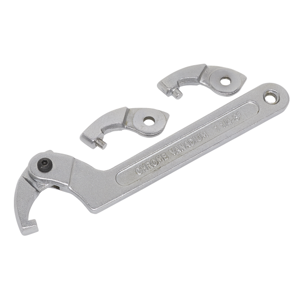 Sealey SMC2M ⏐ Adjustable C-Spanner Hook & Pin Wrench Set 32-76mm 4pc