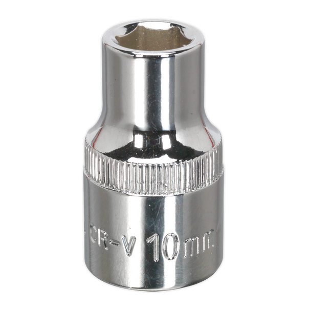 Sealey SP1210 ⏐ Premier Fully Polished Socket 1/2"Sq Drive 10mm