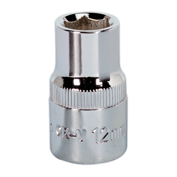 Sealey SP1212 ⏐ Premier Fully Polished Socket 1/2"Sq Drive 12mm