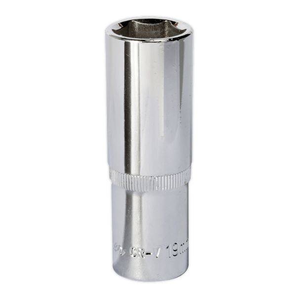 Sealey SP1219D ⏐ Premier Fully Polished Deep Socket 1/2"Sq Drive 19mm