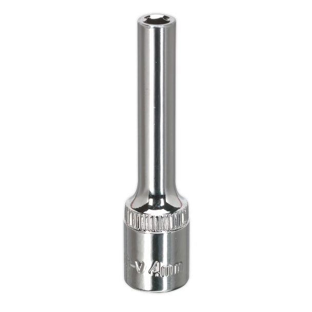Sealey SP1404D ⏐ Premier Fully Polished Deep Socket 1/4"Sq Drive 4mm