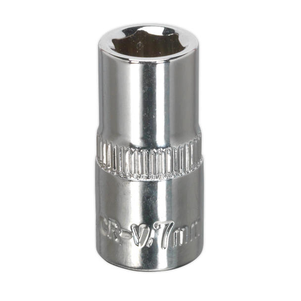 Sealey SP1407 ⏐ Premier Fully Polished Socket 1/4"Sq Drive 7mm