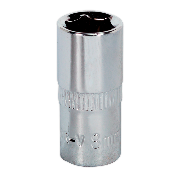 Sealey SP1408 ⏐ Premier Fully Polished Socket 1/4"Sq Drive 8mm