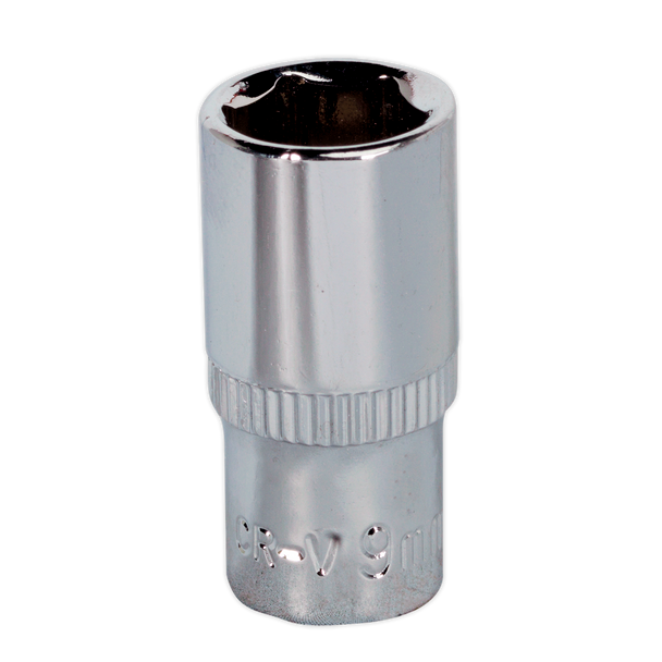 Sealey SP1409 ⏐ Premier Fully Polished Socket 1/4"Sq Drive 9mm