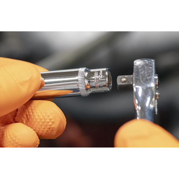 Sealey SP1410D ⏐ Premier Fully Polished Deep Socket 1/4"Sq Drive 10mm