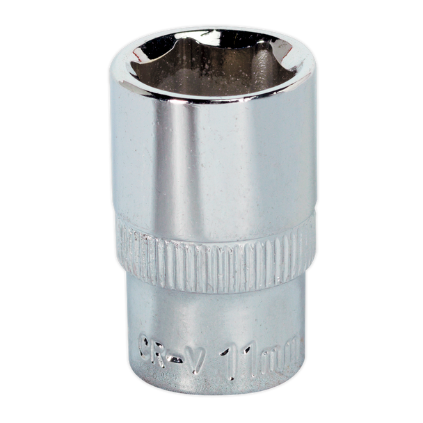 Sealey SP1411 ⏐ Premier Fully Polished Socket 1/4"Sq Drive 11mm