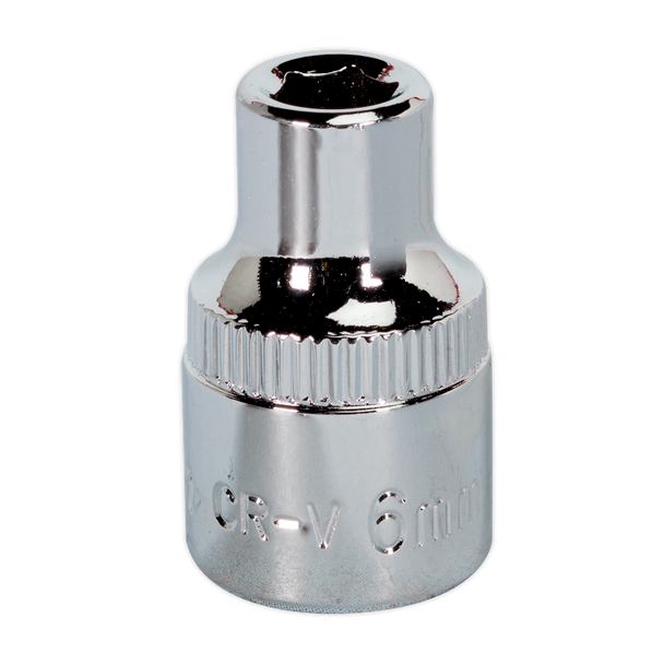Sealey SP3806 ⏐ Premier Fully Polished Socket 3/8"Sq Drive 6mm