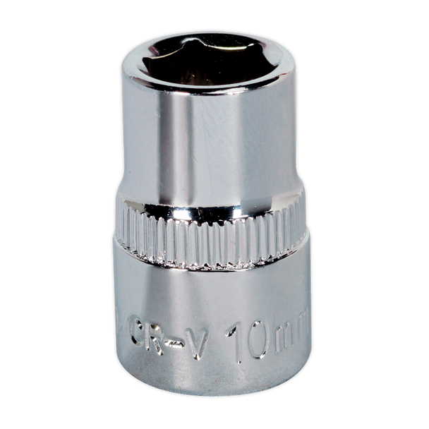 Sealey SP3810 ⏐ Premier Fully Polished Socket 3/8"Sq Drive 10mm