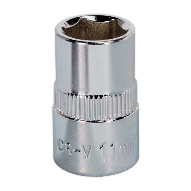 Sealey SP3811 ⏐ Premier Fully Polished Socket 3/8"Sq Drive 11mm