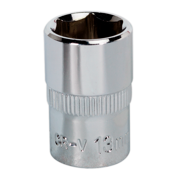 Sealey SP3813 ⏐ Premier Fully Polished Socket 3/8"Sq Drive 13mm