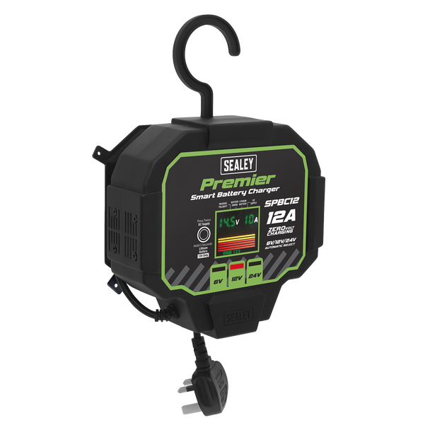 Sealey SPBC12 ⏐ Premier Fully Automatic Battery Charger & Maintainer 12A