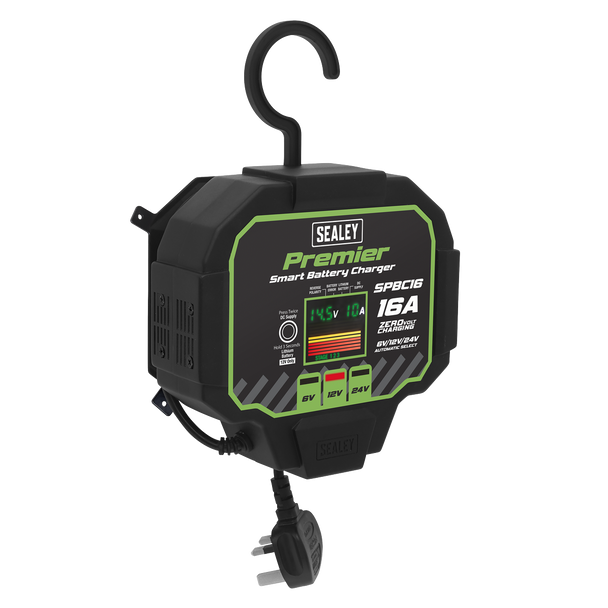 Sealey SPBC16 ⏐ Premier Fully Automatic Battery Charger & Maintainer 16A