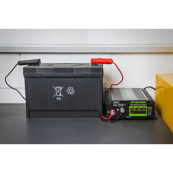 Sealey SPBC40 ⏐ Premier Battery Support Unit Charger & Maintainer 40A