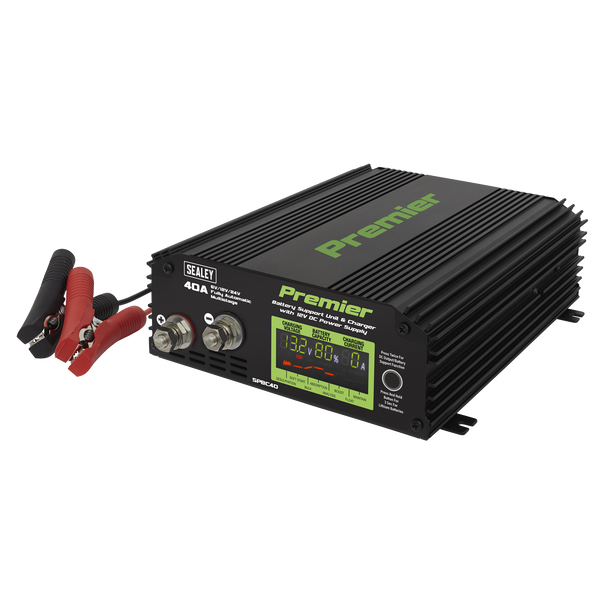 Sealey SPBC40 ⏐ Premier Battery Support Unit Charger & Maintainer 40A