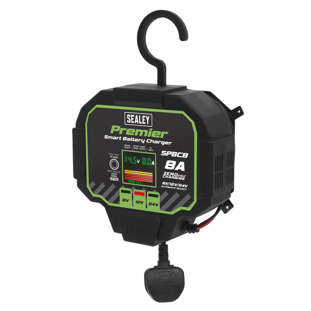 Sealey SPBC8 ⏐ Premier Fully Automatic Battery Charger & Maintainer 8A