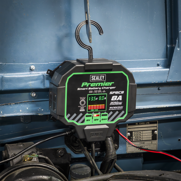 Sealey SPBC8 ⏐ Premier Fully Automatic Battery Charger & Maintainer 8A