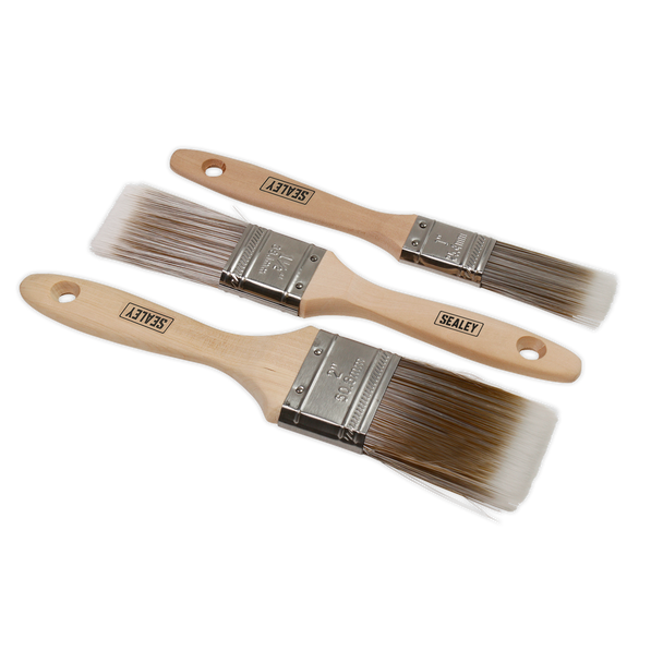 Sealey SPBS3W ⏐ Wooden Handle Paint Brush Set 3pc