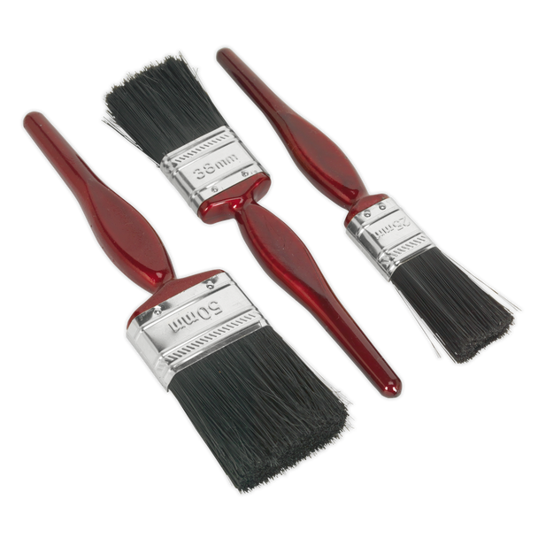 Sealey SPBS3 ⏐ Pure Bristle Paint Brush Set 3pc