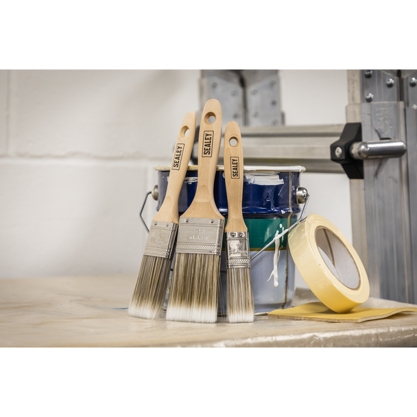 Sealey SPBS5W ⏐ Wooden Handle Paint Brush Set 5pc