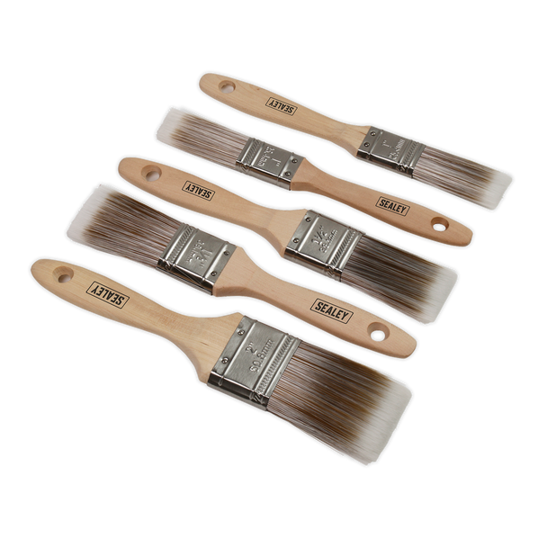 Sealey SPBS5W ⏐ Wooden Handle Paint Brush Set 5pc