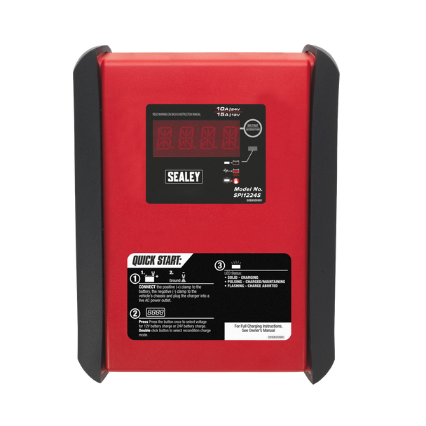 Sealey SPI1224S ⏐ 12V/15A 24V/10A Intelligent Speed Charge Battery Charger/Maintainer