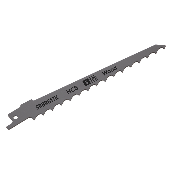 Sealey SRBR617K ⏐ Reciprocating Saw Blade for Pruning & Coarse Wood 150mm 3tpi - Pack of 5