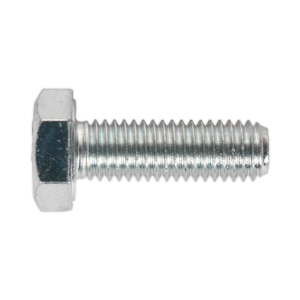 Sealey SS1030 ⏐ 8.8 Zinc Plated HT Setscrew M10 x 30mm, DIN 933 - Pack of 25