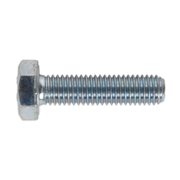 Sealey SS1040 ⏐ 8.8 Zinc Plated HT Setscrew M10 x 40mm, DIN 933 - Pack of 25